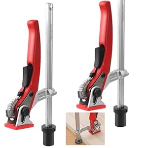 BIGP 2 Stück Ganzstahl-Tischzwinge mit Hebelgriff