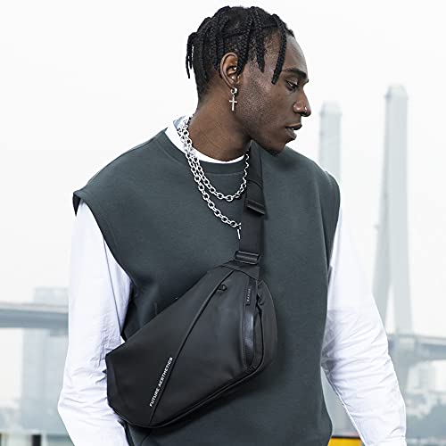 Image of BANGE Sling Bag for Men, Lightweight Crossbody Bag Backpack,Waterproof Travel Chest Bag For Cycling