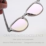 Blue Light Blocking Glasses - Anti Eye Strain Glasses for Gaming, Reading & Computer - Comfort Eyewear for Women & Men - Image 2