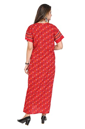 Image of Women's Cotton Solid Maxi Nighty