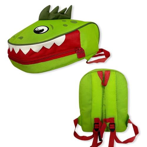 Mochila Escolar Infantil Maternal Dinossauro Unissex | Mochila de Costas para Creche, Pré-Escola e Passeio