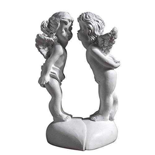 Statue Ange Couple en duo d'art moderne pour décoration de maison et bureau