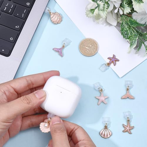 Protector puerto de carga USB C con dijes de esmalte rosa para eReader 3