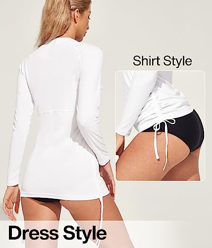 Heathyoga Rash Guard for Women UPF 50+ UV Sun Protection Swim Shirt for Woman Long Sleeve Swimsuits Bathing Suit Tops3