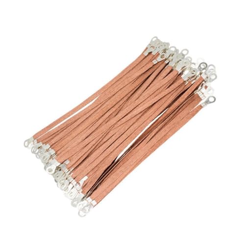 Outdoor Extension 50Pcs Electric Box Soft Connection Span Cable Hole Size 8mm Bridge Connection Ground Wire 6 Square Copper Clad Aluminum Solar sheathed(250mm)