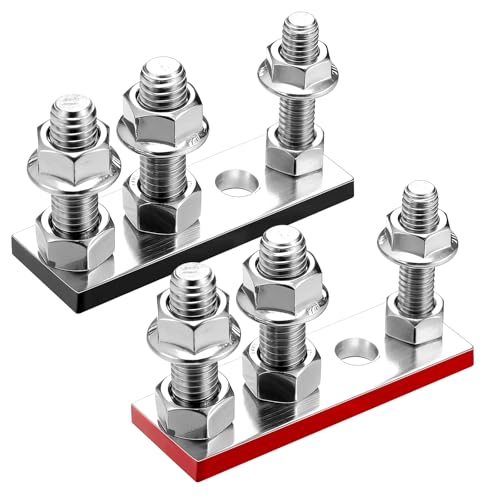 Otoolling 2 Pcs Battery Terminal Adapter for Lithium and Lead Acid Batteries Electric Zinc-plated Marine Terminal Ends for 3/8 Inch and 5/16 Inch Battery Posts Replacement Plug Accessories