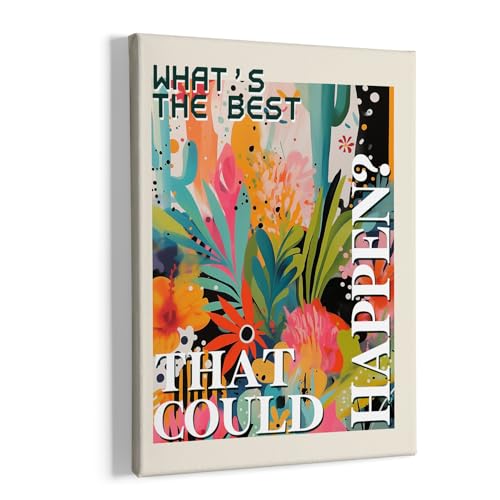 HIWX What's the Best That Could Happen Maximalist Floral Framed C...