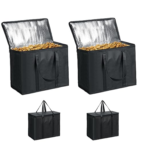 Profully Paquete de 2 bolsas de almacenamiento de pellets de madera de combustible, contenedor de carbón ahumador de 20 libras para camping y parrilla, color negro