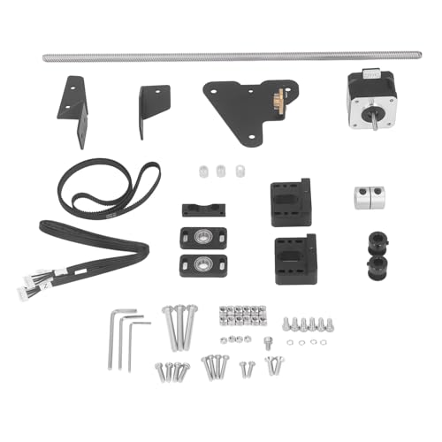 Tyenaza 3D Printer Dual Z Axes Upgrade Kit, Stainless Steel Easy Leveling Stable Stepper Motor Metal Power Supply Holder