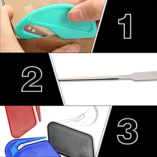 Kaimeilai 14 stuks lichte briefopener, roestvrij stalen foliesnijder met veilig lemmet, metalen brievenopener voor… - Afbeelding 5