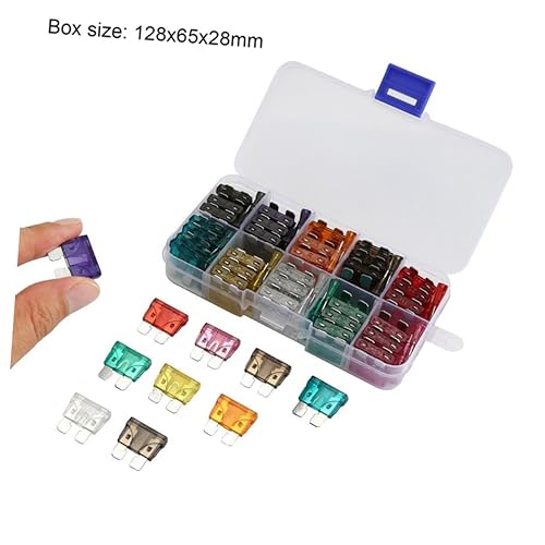 Auto Fuse Assortment 100 Pcs 2A 3A 5A 7.5A 10A 15A 20A miniatura 2
