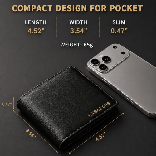 Image of Stylish Leather Wallet for Men with Card Holder