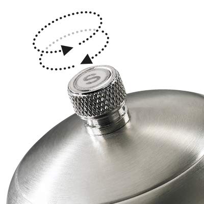 Miniatura 3 de Trudeau Molinillo de sal profesional de molino, 6 ", acero al carbono cepillado