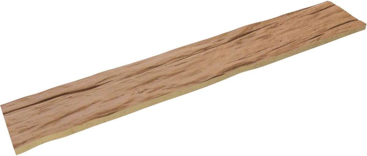 Ekena Millwork BMRWS1C0100X010X072TF 1-Sided Riverwood Endurathane Plank Faux Wood Beams, 6-in. L, Toffee