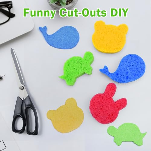 Image of YoleShy Sponge Kitchen Natural Cellulose Sponges 10 Pack Compressed Sponges for Cleaning Reusable Dish Sponge Kitchen Non-Scratch DIY