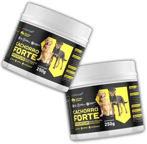 Kit 2 Potes Cachorro Forte Premium 500g | Suplemento Canino para ...