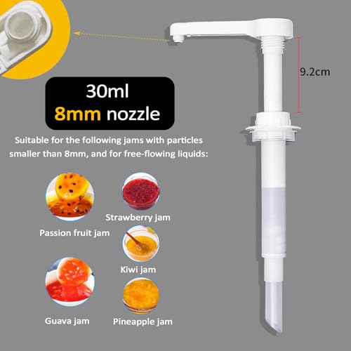 Distributeur à condiments de 2 L avec pompe inox et 3 pots de sauce