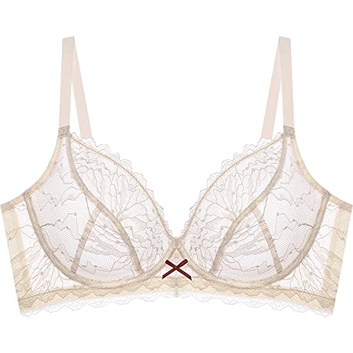 Soutien-gorge classique non doublé WENJUN en dentelle haut de gamme taille 95C