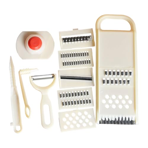 Affettaverdure, tagliaverdure, tritatutto e pelapatate, tritatutto multifunzionale, 11 pezzi, tritatutto ergonomico, per verdure, frutta, aglio, cipolle