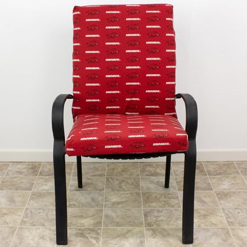Image of College Covers Everything Comfy Arkansas Razorbacks 2pc Chair Cushion