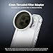 NEEWER 17 Pro Cage, Quick Release Video Rig Phone Stabilizer Compatible with iPhone 17 Pro with 67mm Filter Ring, 17mm Lens Backplate, T Mount Adapter Compatible with Moment, Silver, PA143
