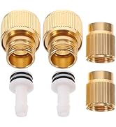 2pcs Faucet Quick Connector Plug Adapter Water Hose Connector Expanding Hose Garden Hose Nozzle H...
