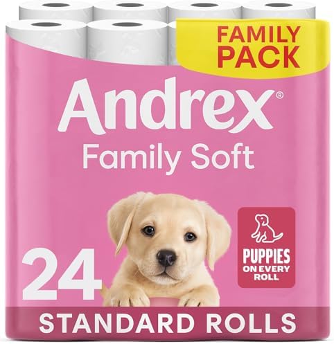 Andrex Family Soft Toilet Roll - 24 Toilet Rolls, Bulk Buy, Fragrance Free, FSC Certified - View 3