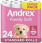 Andrex Family Soft Toilet Paper 24 Rolls (Previously Andrex Gentle Clean) Gentle on your Family’s skin– Pack of 24 Toilet Rolls, 170 sheets Per Roll, FSC Certified