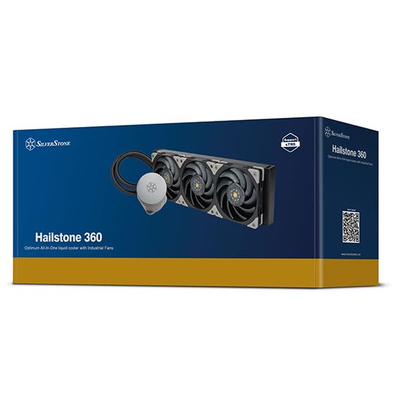 SilverStone Technology Hailstone 360 - Refrigeración líquida todo en uno óptima con ventiladores industrials, SST-HT360