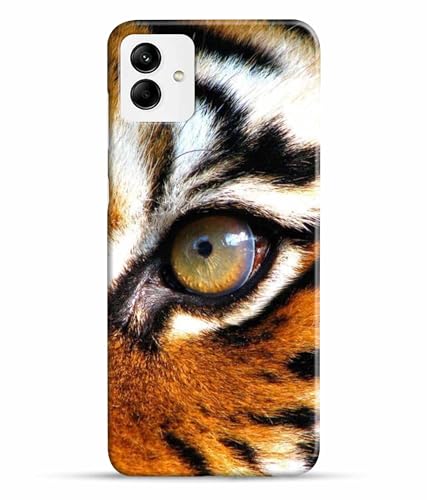 Image of Printed Hard Back Case Cover & Compatible for Samsung Galaxy M04 4G | Samsung M04 | Tiger Eyes (Multicolor) - D1185