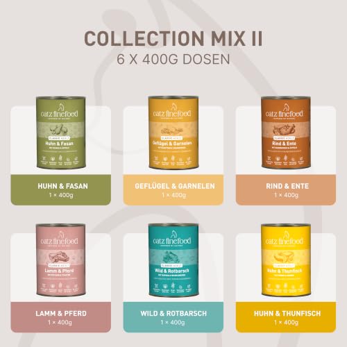catz finefood Classic Collection Mix Katzenfutter nass, 12 x 400g Dose