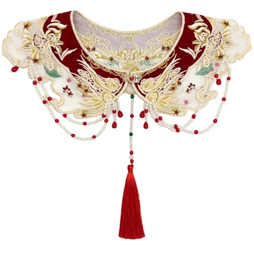 Removable Collar Shawl Yunjian Floral Shawl Chinese Embroidered Collar Decorative Shirt Collar Chinese Aesthetics - Main Image