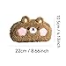 BDYQYNYW Plush Teddy Bear Large Capacity Pencil Case with Zipper,Kawaii Aesthetic Organizer Perfect for Travel & Home Decor (Brown)