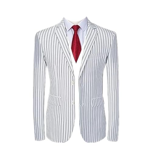 Men's Blazer Double Breasted Slim Fit Dress Jacket Wedding Party Blazer Male Coat