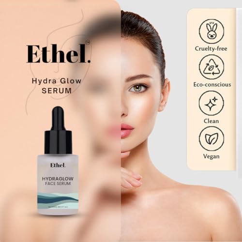 Image of Ethel Hydra Glow Face Serum | Intense Hydration & Skin Barrier Protection | Enriched with Hygroplex HHG, Fucogel, Aquaxyl & Betaine | Lightweight, Fast-Absorbing, & Radiance-Boosting Formula | For All Skin Types