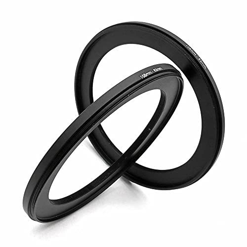 105-82mm Metal Step-Down Adapter Ring, 105mm Lens to 82mm Filter Size Accessories Lens Filter Adapter Ring, 2 Pieces LingoFoto
