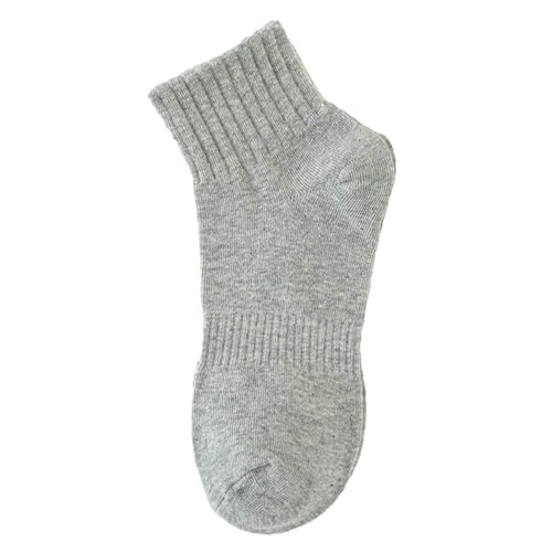 5 pairs - pure cotton solid color Japanese mid-tube socks, casual basketball sports running socks