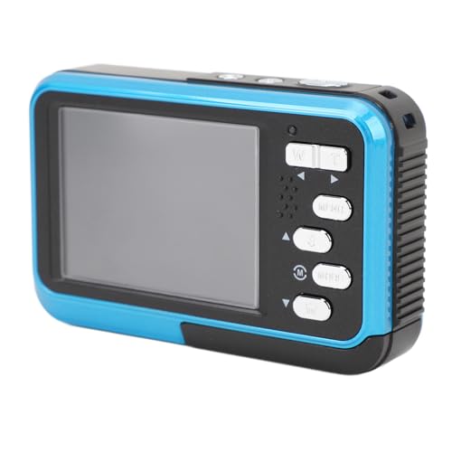 Underwater Camera, 16X Zoom 11ft 48MP 4K Water Resistant Camera for Outdoor (Blue)