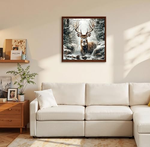 Image of QENSPE Diamond Art Kits for Adults, Antelope Diamond Painting Kits