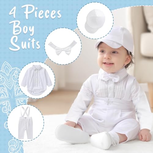 Image of Booulfi Baptism Christening Outfits for Baby Boy Outfits,NB- 5t Boy Clothes
