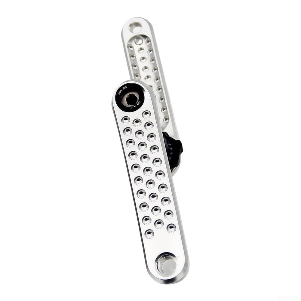 Pedivelle per bicicletta da strada, 165 mm, GXP- 24 mm, mandrino a 3 bulloni | Pedivelle cave CNC leggere, Guarnitura in lega di alluminio 7075, Singolo Chainring Manovella, Off Road Ciclismo Crank Group,