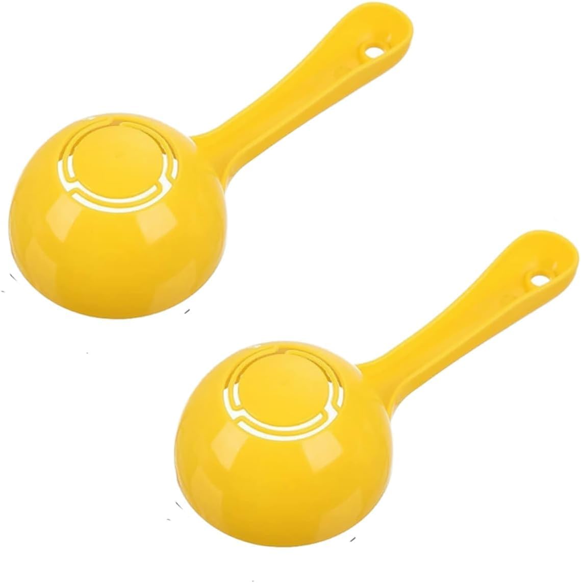 2 Pcs Yellow Rice Paddle Scoop Mold for Rice Ball Making, Non-Stick Sushi Mold Rice Ball Scooper Rice Spatula Sushi Making Kitchen Gadge for Home Kitchen Restaurant