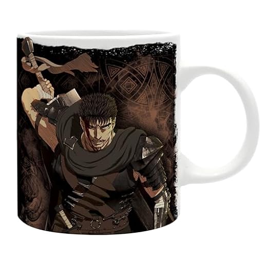 ABYSTYLE - Taza BERSERK Guts - Producto oficial - 320 ml - Cerámica de alta calidad - Diseño Dark Fantasy | Ya disponible en tu tienda friki favorita! En mundofriki.es!
