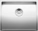 Price comparison product image BLANCO CLARON 500-U | Stainless steel sink | Installation type: undermount installation | For 60 cm wide base cabinets | Resistant to scratches | Spacious bowl volume for optimum use | [54x44x19.9 cm]