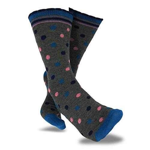 Teehee Women's Ladies Value 6-Pack Crew Socks (Polka Dots Scallop) #TOP5