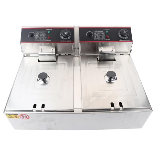 Friteuse double reservoir en acier inoxydable de haute qualité - 6