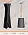Sesslife Pyramid Patio Heater, 48000 BTU Fast Heating Outdoor Heater for Large Spaces with Wheels & Weatherproof Cover, Triple Protection System for Restaurant Patios, Rooftop Bar, Event Spaces