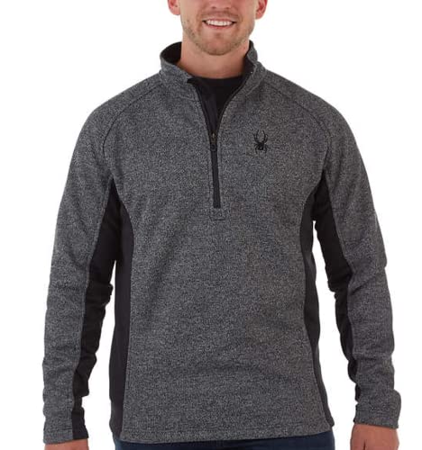 Spyder Men's Outbound Half-Zip Sweatshirt Polar/Black - XL