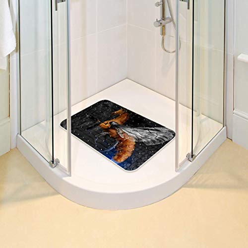 Tapis de salle de bain bébé antidérapant avec drainage supérieur