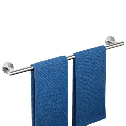 SAYAYO 60CM Porte Serviette Mural Salle de Bain, Support Serviette Robuste en SUS304 Acier Inoxydable pour Cuisine Penderie Entrée, Brossé